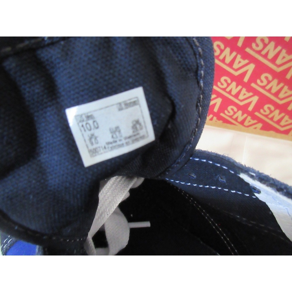 VANS Old Skool Shoes (Jumbo Vans Blue/white) Mens 10 - Picture 7 of 8